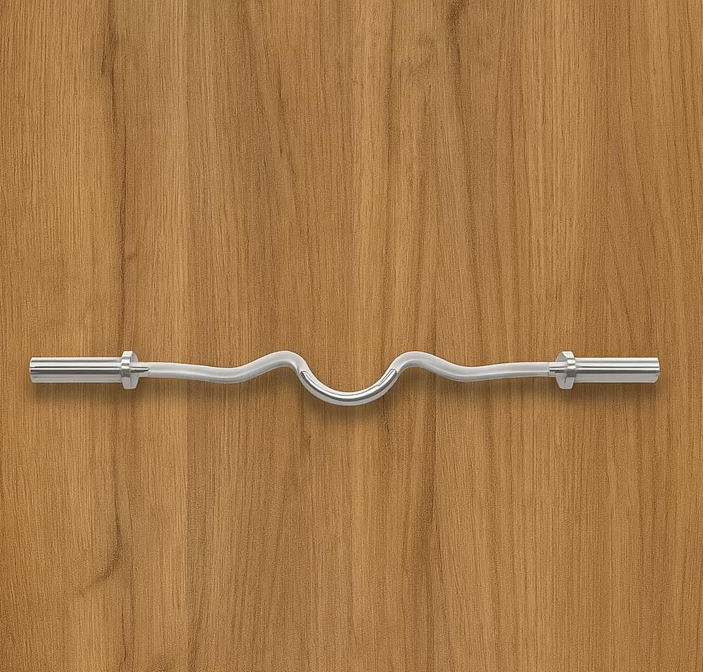 میله هالتر خم ۱۲۰ سانتی‌متری پاورجیم (Curl Bar)